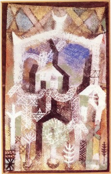  Klee Oil Painting - Summer houses Paul Klee